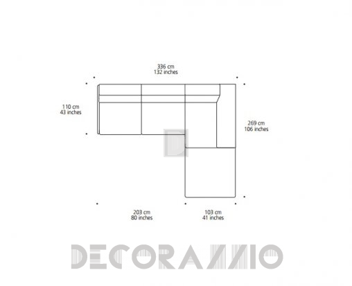 Диван модульный Doimo Sofas LUMIERE - LUMIERE 2