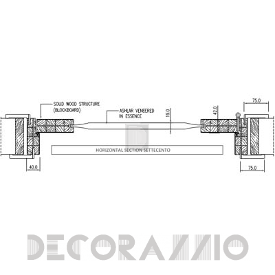 Двери межкомнатные распашные Romagnoli SETTECENTO - SC102BS