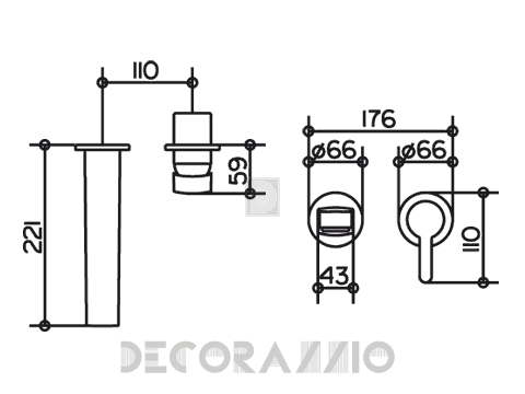 Смеситель для раковины Keuco Elegance - Kede61