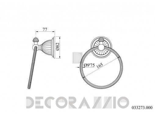 Держатель для полотенец Mestre Artica - 033273.000.01