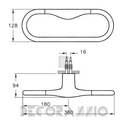 Держатель для полотенец Vitra Bathroom Istanbul - 48008