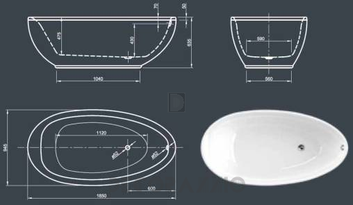 Акриловая ванна Knief & CO AQUA SPA - 0200-089