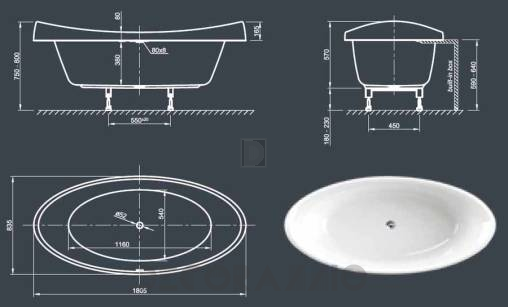 Акриловая ванна Knief & CO AQUA SPA - 0200-283