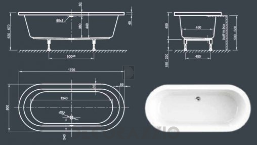 Акриловая ванна Knief & CO AQUA SPA - 0200-282