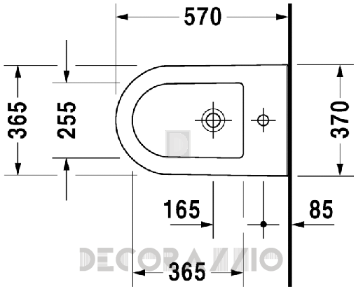 Биде Duravit Darling New - 225010