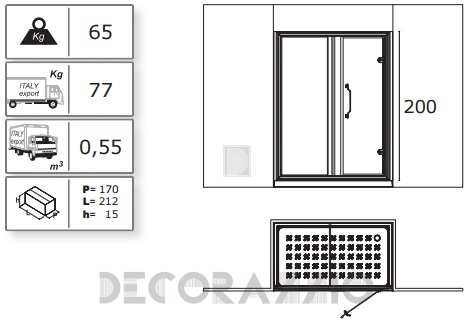 Душевая кабина Lineatre Tiffany - TM1200