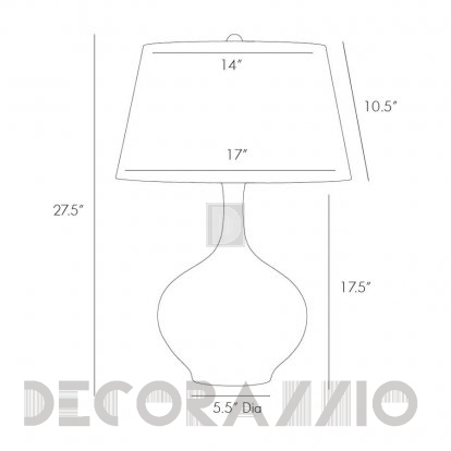 Светильник  настольный (Настольная лампа) Arteriors Regina - 17725-354
