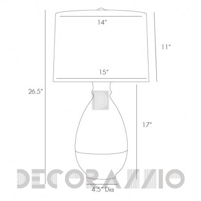 Светильник  настольный (Настольная лампа) Arteriors Riddick - 17721-380