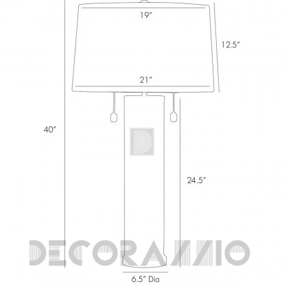Светильник  настольный (Настольная лампа) Arteriors Savannah - 49878-189