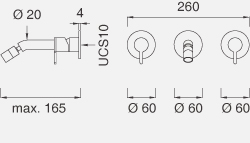 Смеситель для биде CEA Innovo - Inv33
