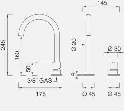 Смеситель для раковины CEA Innovo - Inv40