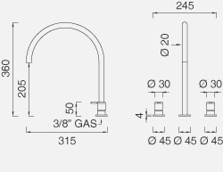 Смеситель для раковины CEA Innovo - Inv45
