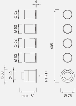Вентиль CEA Up&Down Tap - Udt73