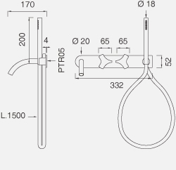Смеситель для ванной CEA Ziqq - Ziq44