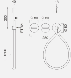 Смеситель для душа CEA Bar - Bar69