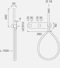 Смеситель для ванной CEA Cartesio - Car50