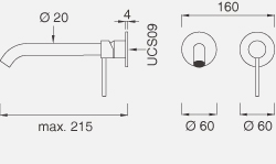 Смеситель для раковины CEA Gastone - Gas06