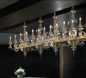 Светильник  потолочный подвесной (Люстра) Euroluce Alicante Satin Axis, ASA8SG_T