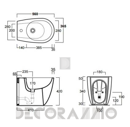 Биде Simas Vignoni - VI04