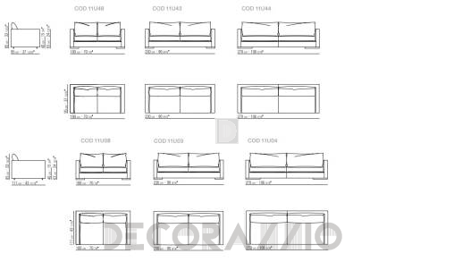 Диван Flexform Magnum - 11U48
