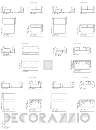 Диван Flexform Winny - 10412
