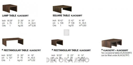 Кофейный, журнальный столик Alf Italia Accademia - KJAC627RT