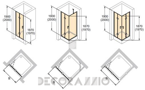 Душевая перегородка Huppe Design - 8E0801