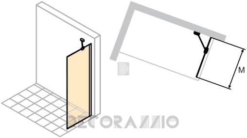 Душевая перегородка Huppe Design - 8E1113