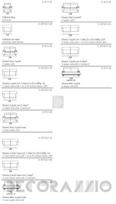 Диван Doimo Salotti Modern - 1CRL25