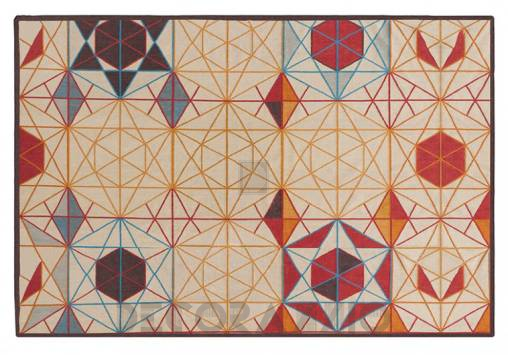 Ковер GAN Kilim - hexa_rectangular_rug_orange_1