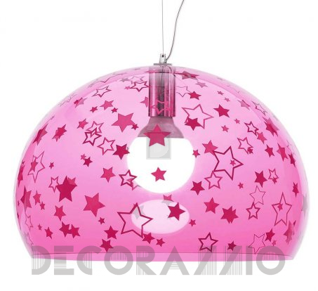 Светильник  потолочный подвесной (Люстра) Kartell Kids - Fl/y Kids Stars Pink