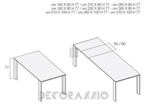 Обеденный стол Flai Duccio - 12890
