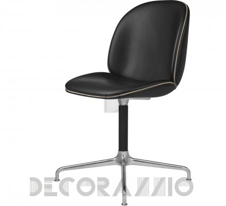 Кресло офисное Gubi Beetle Meeting Chair - 4StarSwivel_Alu_Beige