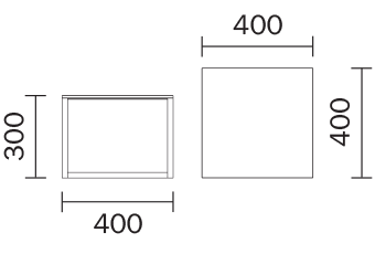 Кофейный, журнальный столик Pedrali Code - code_40X40X30_1