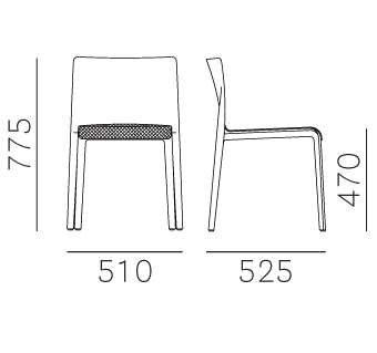 Стул Pedrali Volt - 671/2