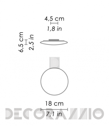 Светильник  потолочный накладной (Светильник подвесной) Zafferano Minibis - LD7501C3