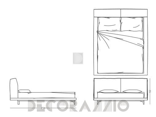 Кровать двуспальная Papadatos Sixty - Sixty bed