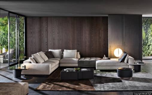 Диван модульный Minotti Lawrence - SOFA CM 224 - HIGH ARMREST